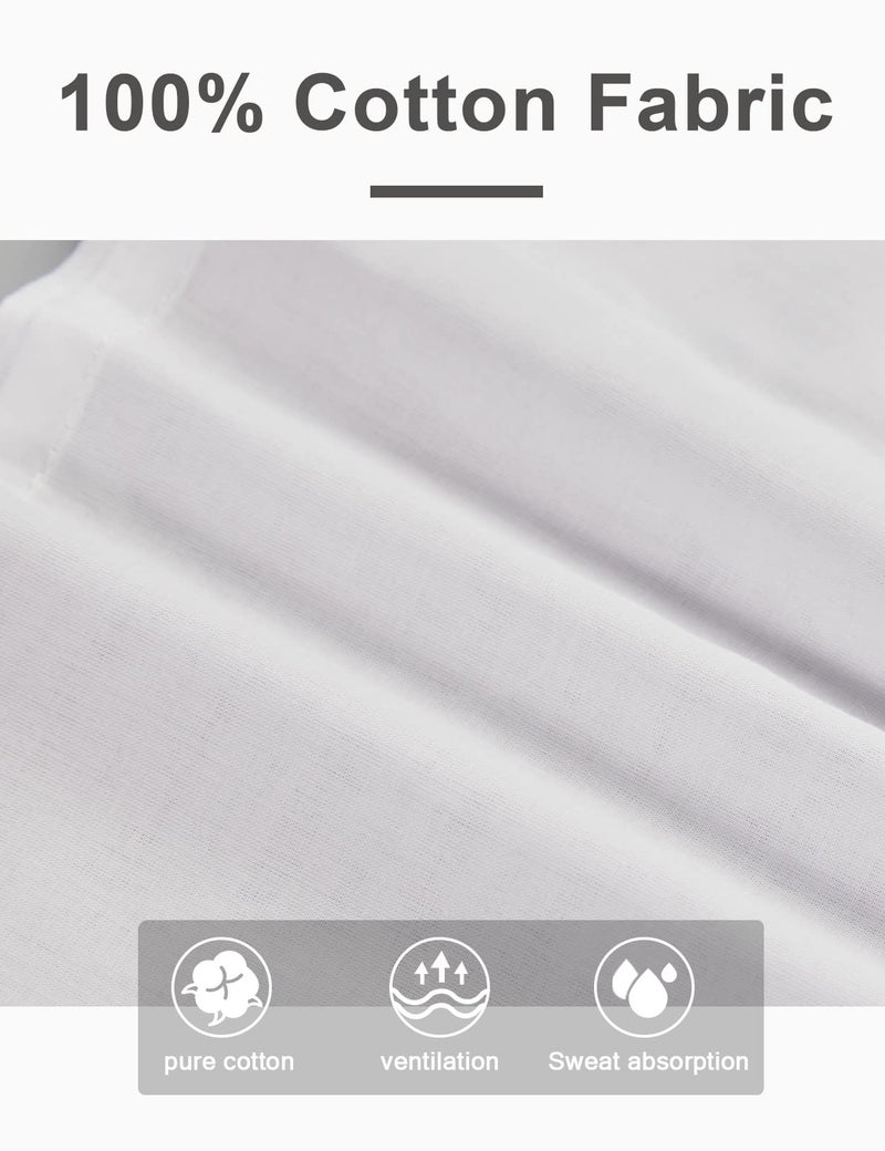 BEAUTELICATE Half Slip Skirt Extender with Lace Embroidery 100% Cotton Vintage Underskirt - Image 5